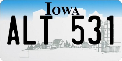 IA license plate ALT531