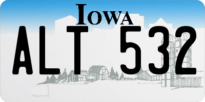 IA license plate ALT532
