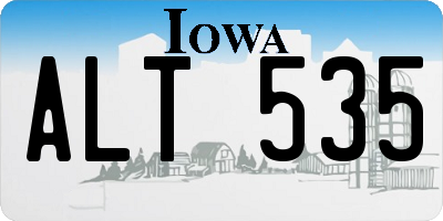 IA license plate ALT535