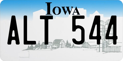 IA license plate ALT544