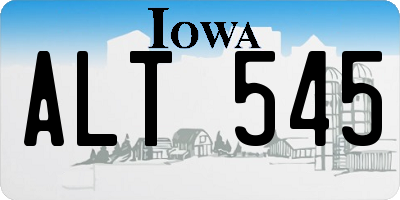 IA license plate ALT545