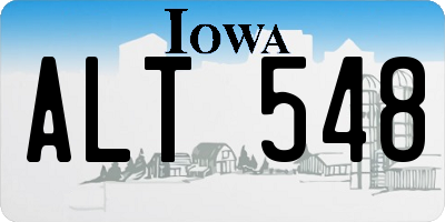 IA license plate ALT548