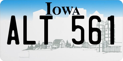 IA license plate ALT561