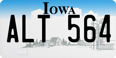IA license plate ALT564