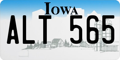 IA license plate ALT565