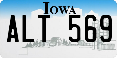 IA license plate ALT569