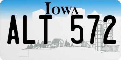 IA license plate ALT572