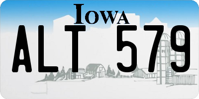 IA license plate ALT579