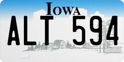 IA license plate ALT594