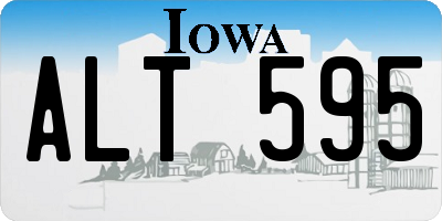 IA license plate ALT595