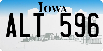 IA license plate ALT596