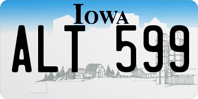 IA license plate ALT599
