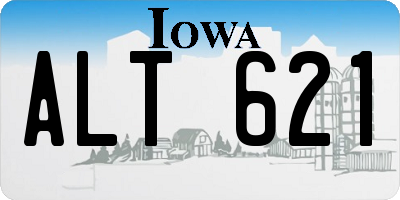 IA license plate ALT621