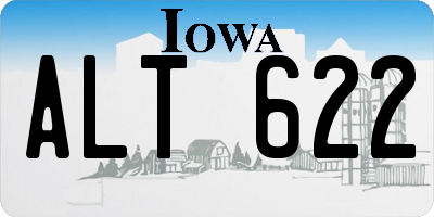 IA license plate ALT622