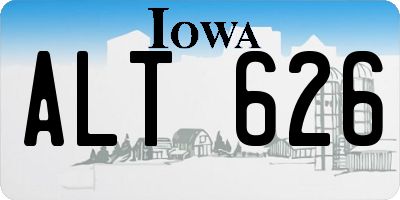 IA license plate ALT626