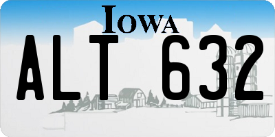 IA license plate ALT632