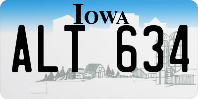 IA license plate ALT634