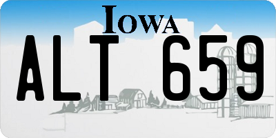 IA license plate ALT659