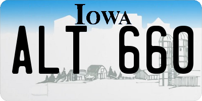 IA license plate ALT660