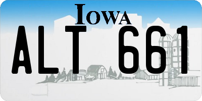 IA license plate ALT661