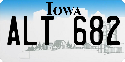 IA license plate ALT682