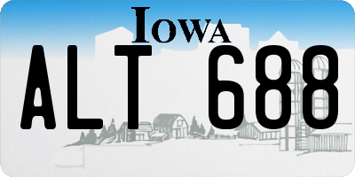 IA license plate ALT688