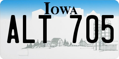 IA license plate ALT705
