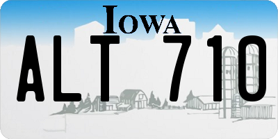IA license plate ALT710