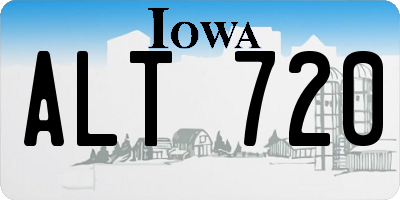 IA license plate ALT720