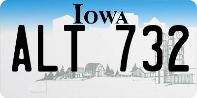 IA license plate ALT732