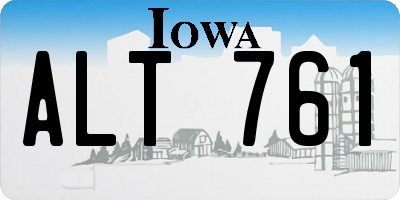 IA license plate ALT761