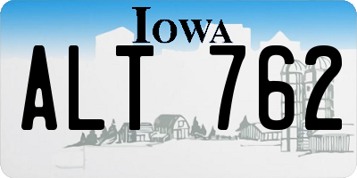 IA license plate ALT762