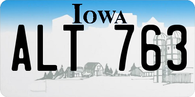 IA license plate ALT763