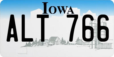 IA license plate ALT766