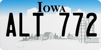 IA license plate ALT772