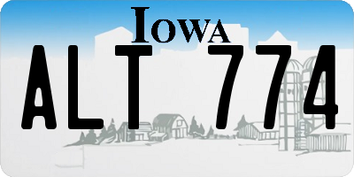 IA license plate ALT774