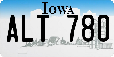 IA license plate ALT780