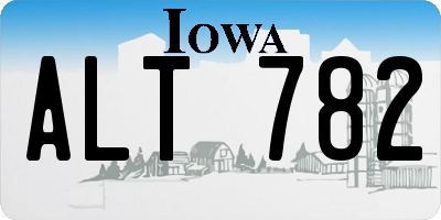 IA license plate ALT782