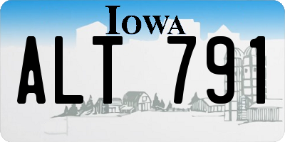 IA license plate ALT791