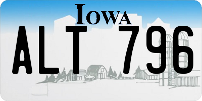 IA license plate ALT796