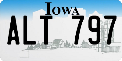IA license plate ALT797