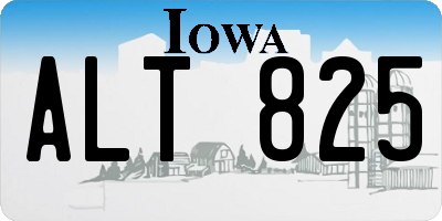 IA license plate ALT825