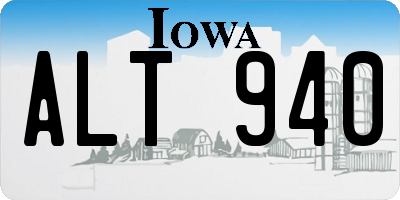 IA license plate ALT940