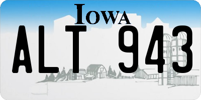 IA license plate ALT943