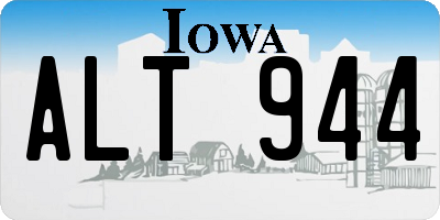 IA license plate ALT944