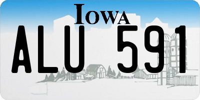 IA license plate ALU591