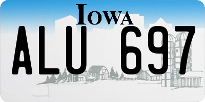 IA license plate ALU697