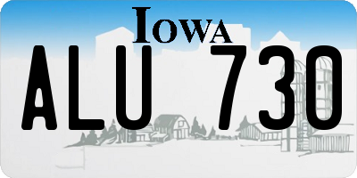 IA license plate ALU730