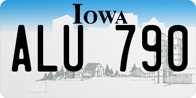 IA license plate ALU790