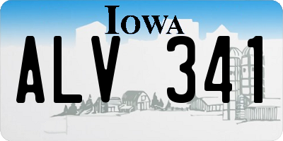 IA license plate ALV341